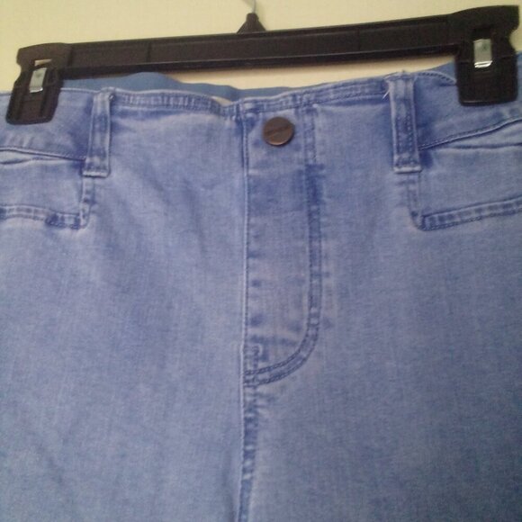 Nic + Zoe jeans 10 Women Demi Boot Pull On Elastic Waist Light Wash Blue - Picture 7 of 14